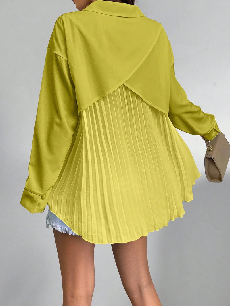 Camisa Plissada Avery