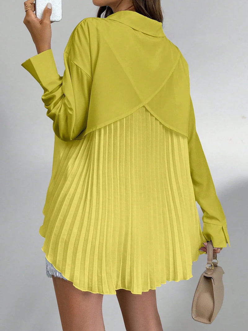 Camisa Plissada Avery