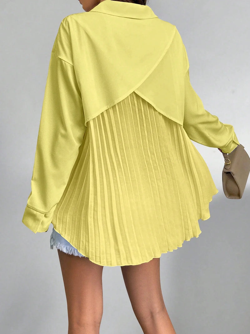 Camisa Plissada Avery