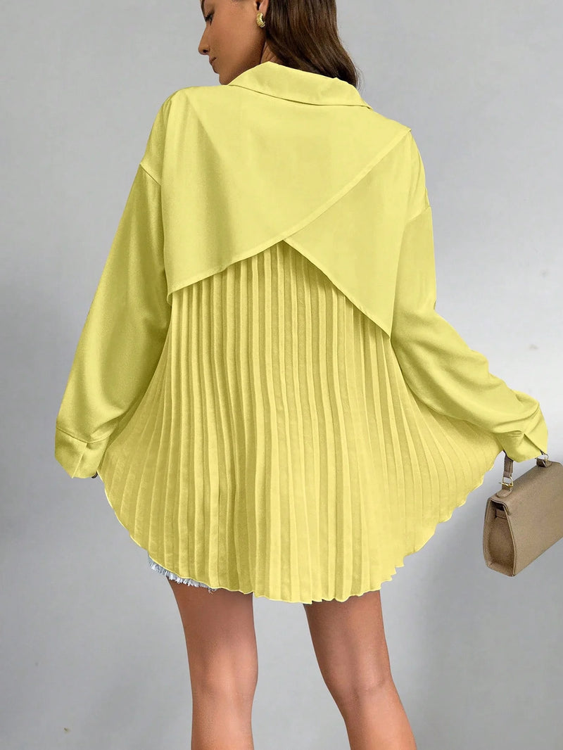 Camisa Plissada Avery