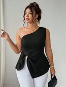 Blusa Um Ombro Plus Size Harper