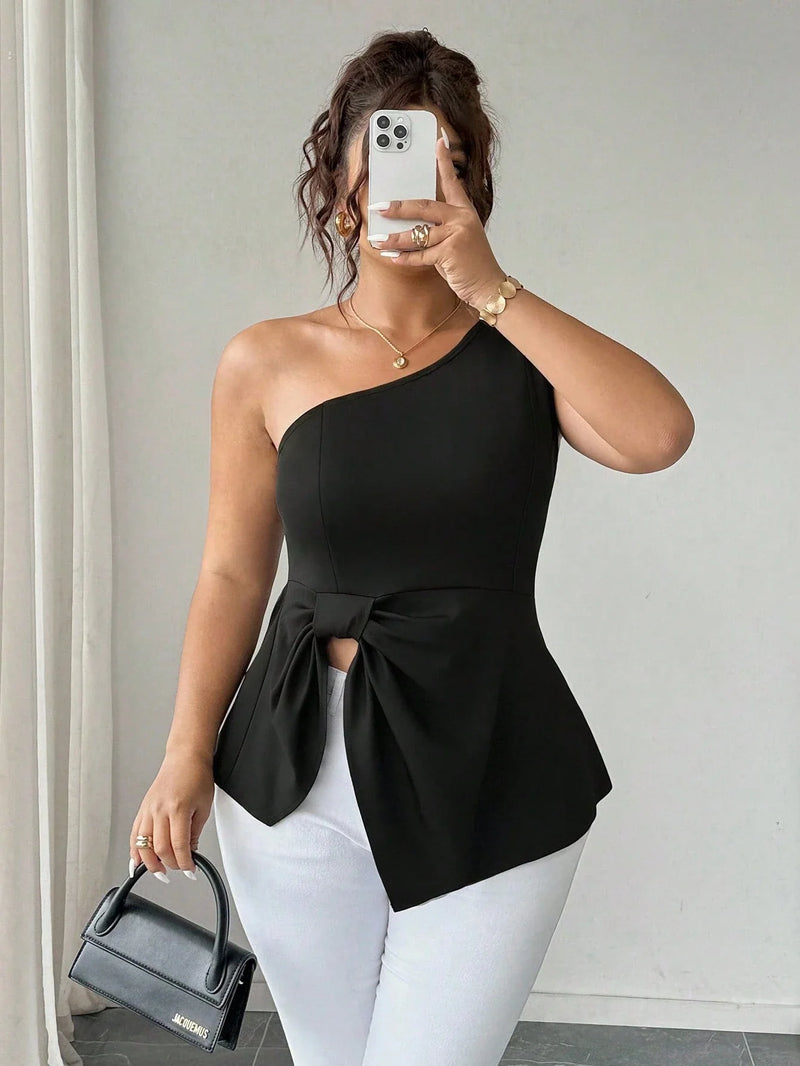 Blusa Um Ombro Plus Size Harper