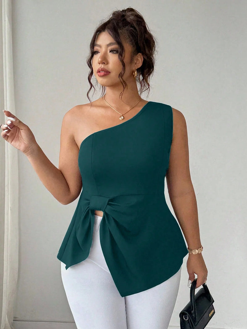 Blusa Um Ombro Plus Size Harper