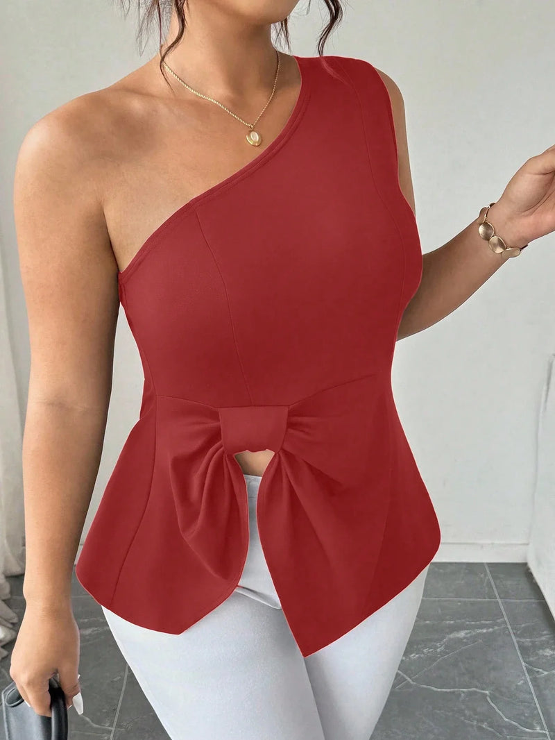 Blusa Um Ombro Plus Size Harper