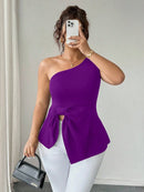 Blusa Um Ombro Plus Size Harper