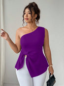 Blusa Um Ombro Plus Size Harper