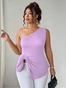 Blusa Um Ombro Plus Size Harper