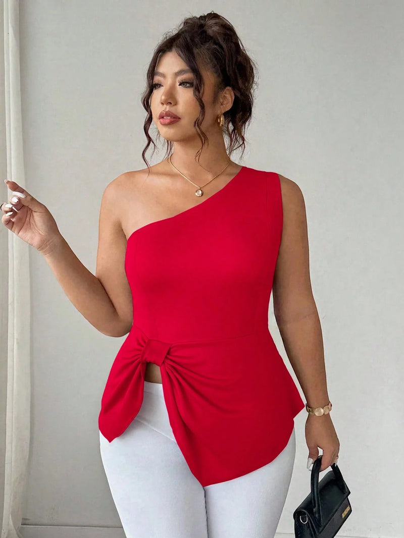 Blusa Um Ombro Plus Size Harper