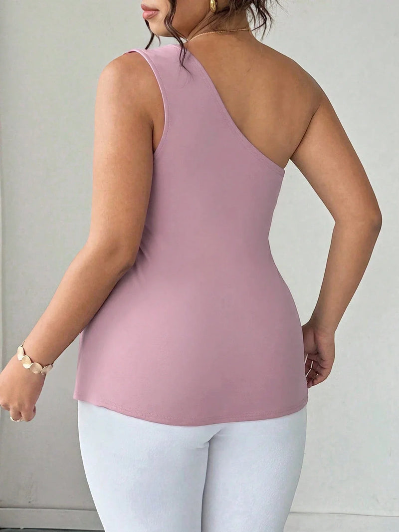 Blusa Um Ombro Plus Size Harper