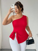 Blusa Um Ombro Plus Size Harper