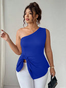 Blusa Um Ombro Plus Size Harper