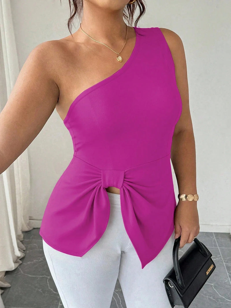 Blusa Um Ombro Plus Size Harper