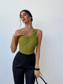 Body Ombro Único Elegante