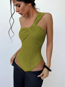 Body Ombro Único Elegante