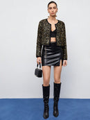 Bomber Em Paetê De Frio