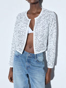 Bomber Em Paetê De Frio