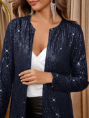 Cardigã Paetê Em Brilho