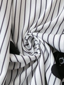 Camisa Listrada Com Flores