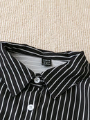 Camisa Listrada Com Flores