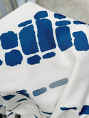 Macaquinho Azul e Branco Casual