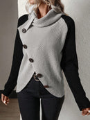 Suéter Cruzado Botões & Estilo