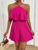 Macaquinho Rosa com Babado