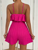 Macaquinho Rosa com Babado