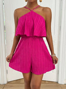 Macaquinho Rosa com Babado