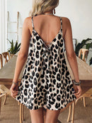 Macaquinho Animal Print Casual