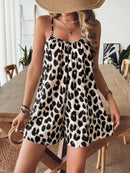 Macaquinho Animal Print Casual