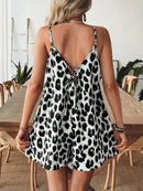 Macaquinho Animal Print Casual