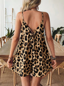 Macaquinho Animal Print Casual