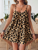 Macaquinho Animal Print Casual