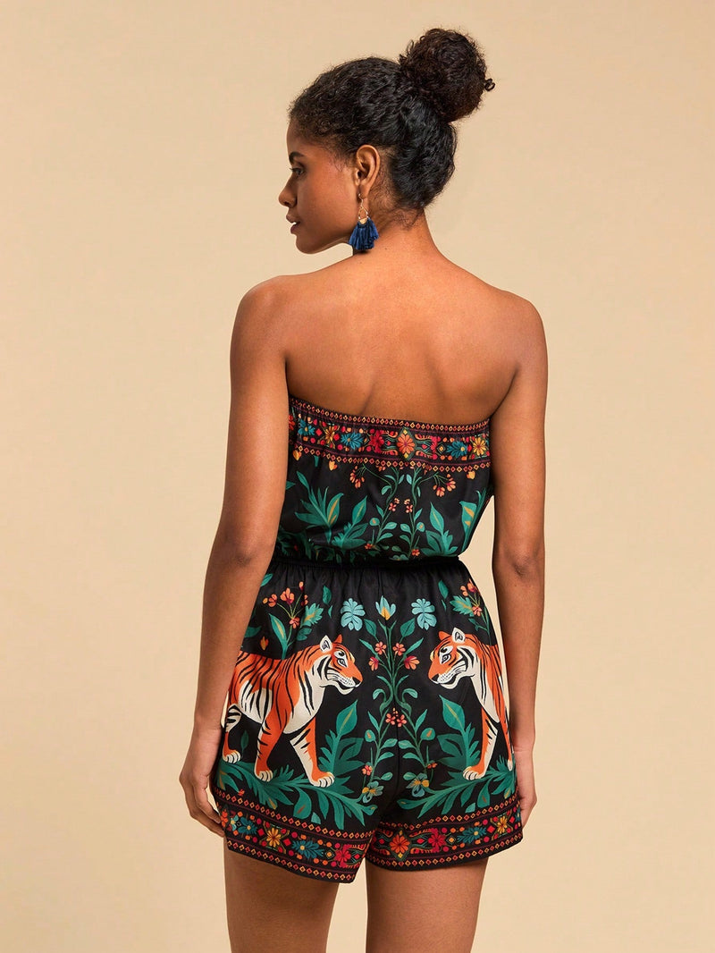 Macaquinho Tomara que caia Tropical