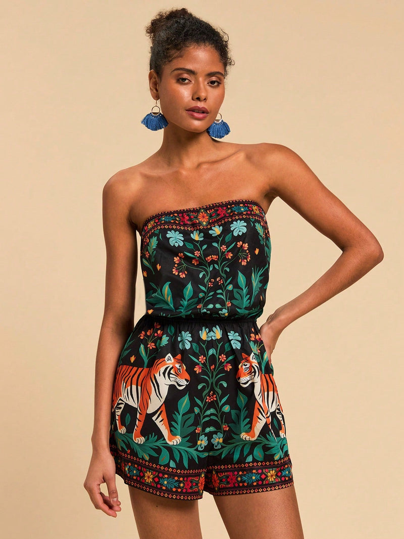 Macaquinho Tomara que caia Tropical